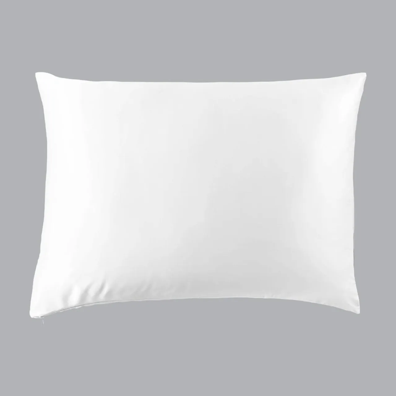 EMINZA Taie d'oreiller rectangulaire soie de mûrier (50 x 70 cm) Mizuki he Blanc New