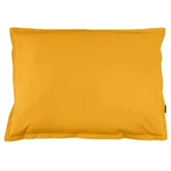 EMINZA Taie d'oreiller rectangulaire percale de coton (50 x 80 cm) Cali Jaune moutarde Discount