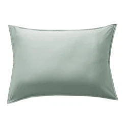 EMINZA Taie d'oreiller rectangulaire satin de bambou (50 x 70 cm) Sienna Vert Eucalyptus Outlet