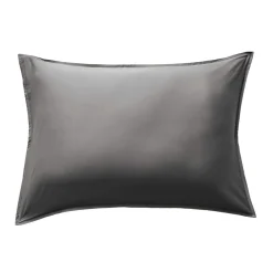 EMINZA Taie d'oreiller rectangulaire satin de bambou (50 x 80 cm) Sienna granit Gris Hot