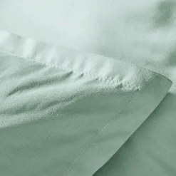 EMINZA Taie d'oreiller rectangulaire percale de coton (50 x 80 cm) Cali Vert Eucalyptus Clearance