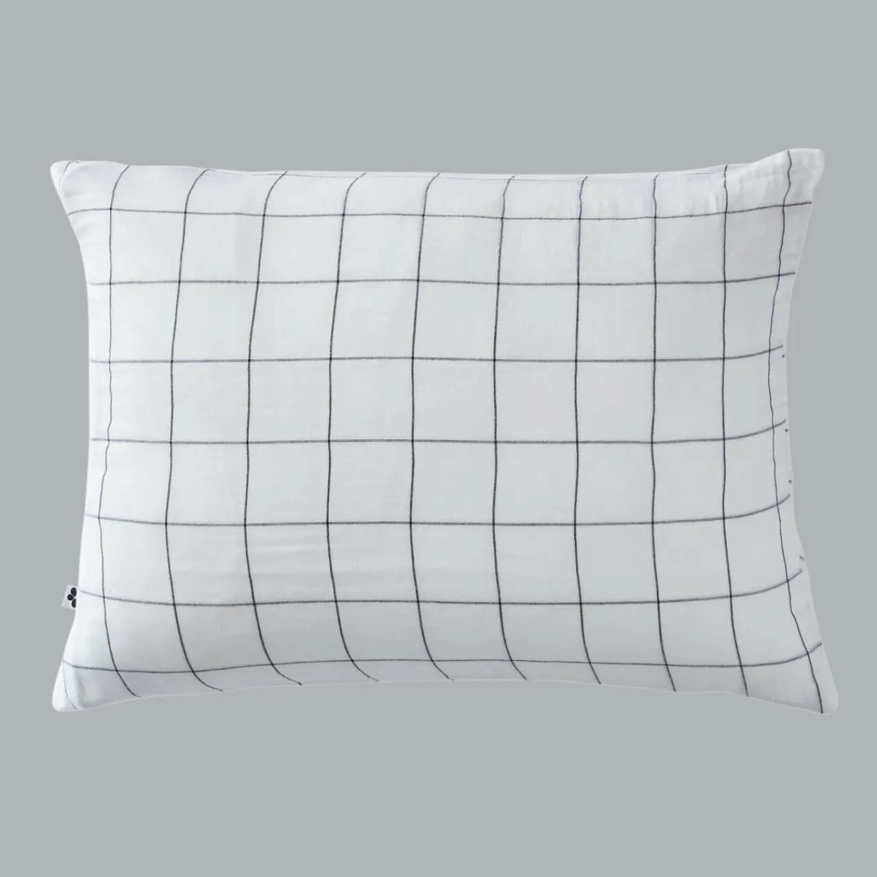 EMINZA Taie d'oreiller rectangulaire gaze de coton (50 x 70 cm) Gaïa Match chantilly Blanc Outlet