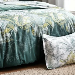 TRADILINGE Taie d'oreiller rectangulaire percale de coton (50 x 70 cm) Trinidad Mousson e Vert Online