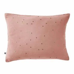 EMINZA Taie d'oreiller rectangulaire gaze de coton (50 x 70 cm) Gaïa Chic Rose Pêche Online
