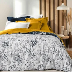 DOUCEUR D'INTERIEUR Taie d'oreiller rectangulaire coton bio (50 x 70 cm) Biolina Bleu nuit Best