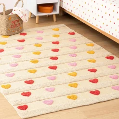 Atmosphera cru017dateur d'intu017drieur for kids Tapis antidérapant enfant coton (120 x 170 cm) Amour Multicolore Outlet