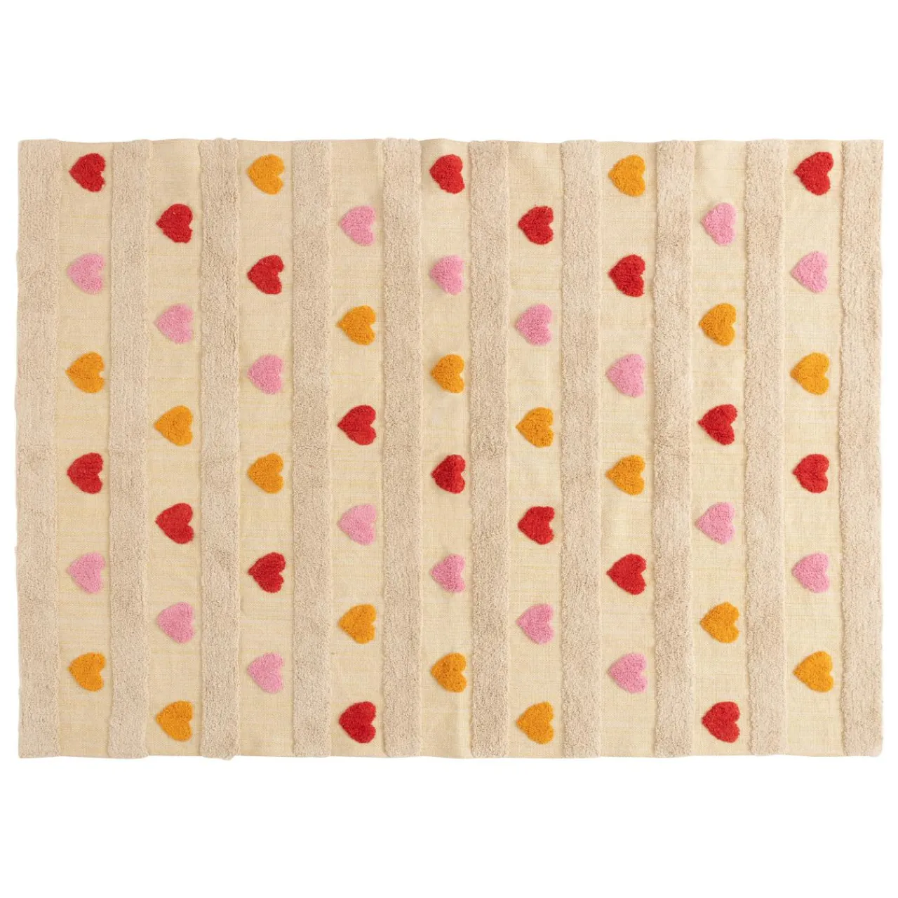 Atmosphera cru017dateur d'intu017drieur for kids Tapis antidérapant enfant coton (120 x 170 cm) Amour Multicolore Outlet