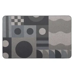 LUANCE Tapis antidérapant (50 x 80 cm) Geo Gris Hot