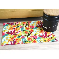 LOVELY CASA Tapis coton (90 cm) Popart Jaune moutarde Online