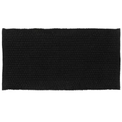 TENDANCE Tapis coton tressé (45 x 90 cm) Rosario Noir Hot
