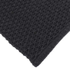 TENDANCE Tapis coton tressé (45 x 90 cm) Rosario Noir Hot