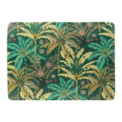 TENDANCE Tapis de bain caoutchouc naturel antidérapant (45 x 60 cm) Rêve d'ailleurs Vert