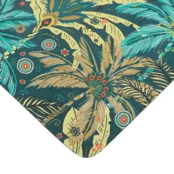 TENDANCE Tapis de bain caoutchouc naturel antidérapant (45 x 60 cm) Rêve d'ailleurs Vert