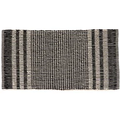TENDANCE Tapis de bain chenille microfibre (45 x 90 cm) Tokyo Noir New
