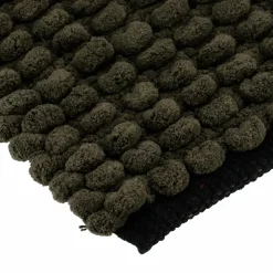 TENDANCE Tapis de bain (75 cm) Black Line / noir Vert kaki New