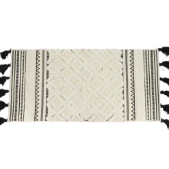 TENDANCE Tapis de bain coton (45 x 90 cm) Agadir Noir Sale