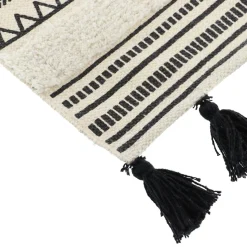 TENDANCE Tapis de bain coton (45 x 90 cm) Agadir Noir Sale