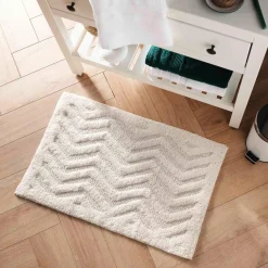 DOUCEUR D'INTERIEUR Tapis de bain coton (50 x 80 cm) Angelis Blanc Best