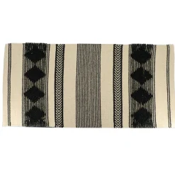 TENDANCE Tapis de bain coton (45 x 90 cm) New Delhi Noir