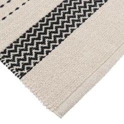 TENDANCE Tapis de bain coton (45 x 90 cm) Saint Leu Noir Online