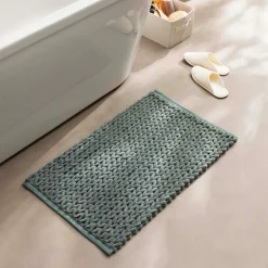 douceur d'intu017drieur Tapis de bain en coton (50 x 80 cm) Ariel cèdre Vert
