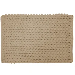 douceur d'intu017drieur Tapis de bain en coton (50 x 80 cm) Ariel Beige Clearance
