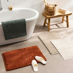 douceur d'intu017drieur Tapis de bain en coton (50 x 80 cm) Ariel Beige Clearance