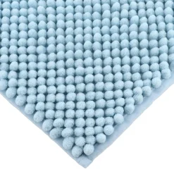 TENDANCE Tapis de bain microfibre (50 x 80 cm) Boules Bleu clair