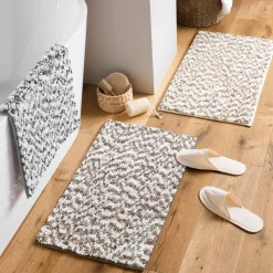 DOUCEUR D'INTERIEUR Tapis de bain microfibre (45 x 75 cm) Friza Gris Anthracite Best