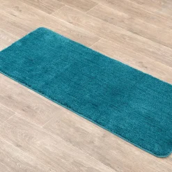 TENDANCE Tapis de bain microfibre (50 x 120 cm) Hiro Bleu canard Hot