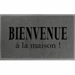 DOUCEUR D'INTERIEUR Tapis d'entrée antidérapant (45 x 75 cm) Bienvenue à la maison Gris Online