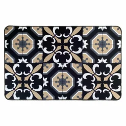 LUANCE Tapis d'entrée antidérapant (50 x 80 cm) Carmen Noir Hot