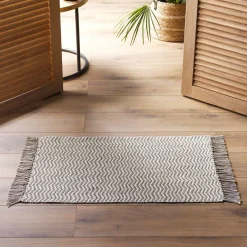 DOUCEUR D'INTERIEUR Tapis de salon coton (50 x 80 cm) Alessia Taupe Online