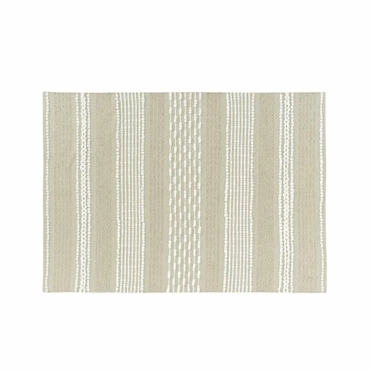 DOUCEUR D'INTERIEUR Tapis de salon coton (60 x 90 cm) Blanca Beige Clearance
