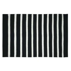 STOF Tapis de salon coton (60 x 90 cm) Calvi Noir