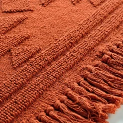 DOUCEUR D'INTERIEUR Tapis de salon coton (60 x 90 cm) Cilaos Terracotta