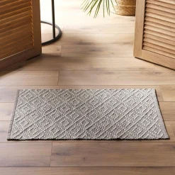 DOUCEUR D'INTERIEUR Tapis de salon coton (50 x 80 cm) Dorana Taupe Sale