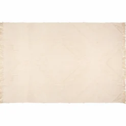 ATMOSPHERA Tapis de salon coton (120 x 170 cm) Inca Ivoire Clearance