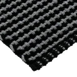 TENDANCE Tapis de salon coton (50 x 120 cm) Mimetisme Gris et noir Anthracite Discount