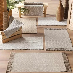 DOUCEUR D'INTERIEUR Tapis de salon coton (50 x 80 cm) Pietro Marron Best