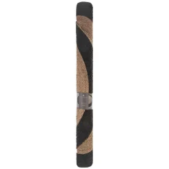 ATMOSPHERA Tapis de salon jute rond (120 cm) Bord Noir
