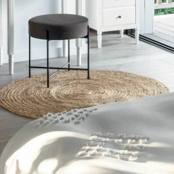 ATMOSPHERA Tapis de salon jute rond (120 cm) Gio Beige Hot