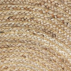 ATMOSPHERA Tapis de salon jute rond (80 cm) Lurex Cosy Beige Sale