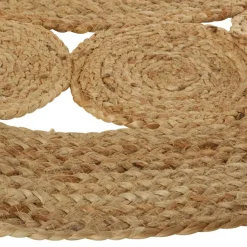 ATMOSPHERA Tapis de salon jute rond (120 cm) Vent naturel Beige Clearance