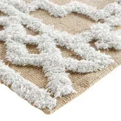 DOUCEUR D'INTERIEUR Tapis de salon jute (60 x 90 cm) Medine Beige