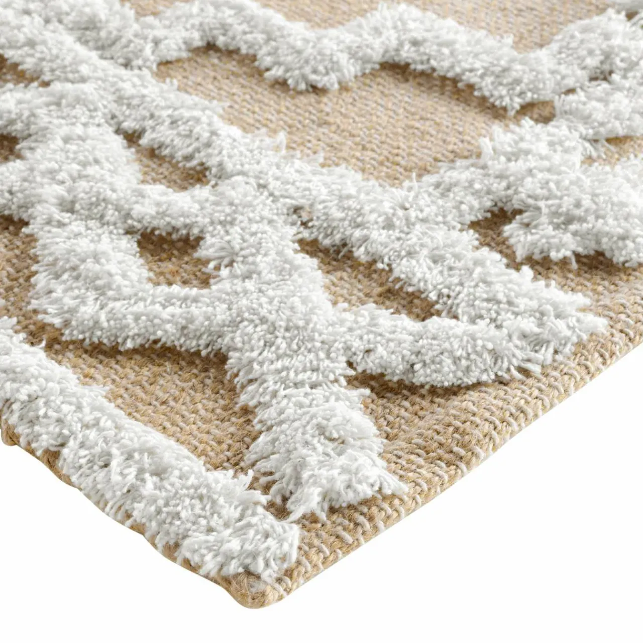 DOUCEUR D'INTERIEUR Tapis de salon jute (60 x 90 cm) Medine Beige