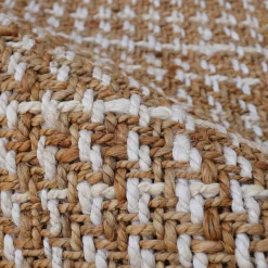EMINZA Tapis de salon rectangulaire jute tissée main (140 x 200 cm) Weston Marron Outlet