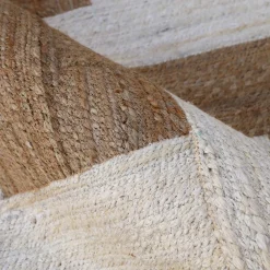 EMINZA Tapis de salon rectangulaire jute tissée main (140 x 200 cm) Anjali Marron Online