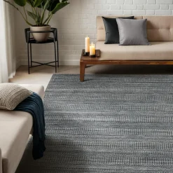 EMINZA Tapis de salon rectangulaire matière recyclée (160 x 230 cm) Aiko Gris New