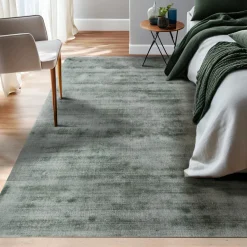 EMINZA Tapis de salon rectangulaire tissé (140 x 200 cm) Antique Gris New